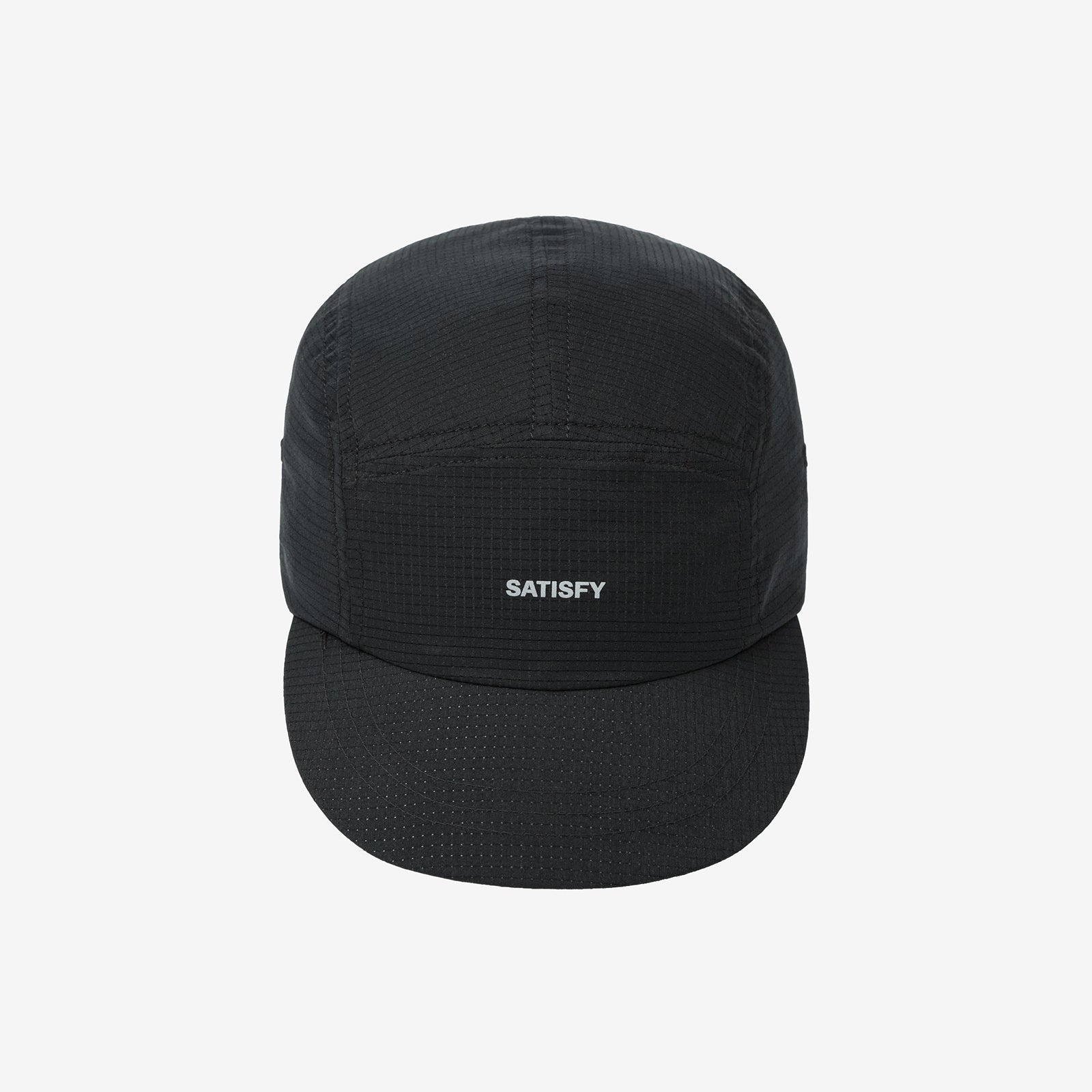 SATISFY Lightweight Rippy™ Air Running Cap – Black | Out & Back