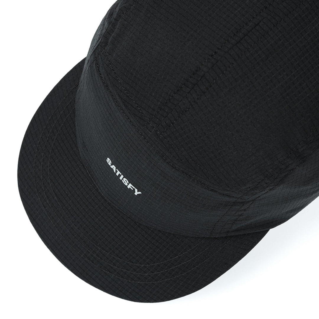 SATISFY Lightweight Rippy™ Air Trail Running Cap – Black | Out & Back