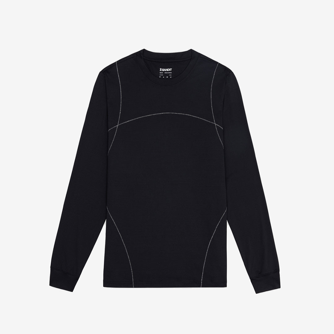 Bandit Micromesh™ Reflecto Long Sleeve Tee – Black | Out & Back