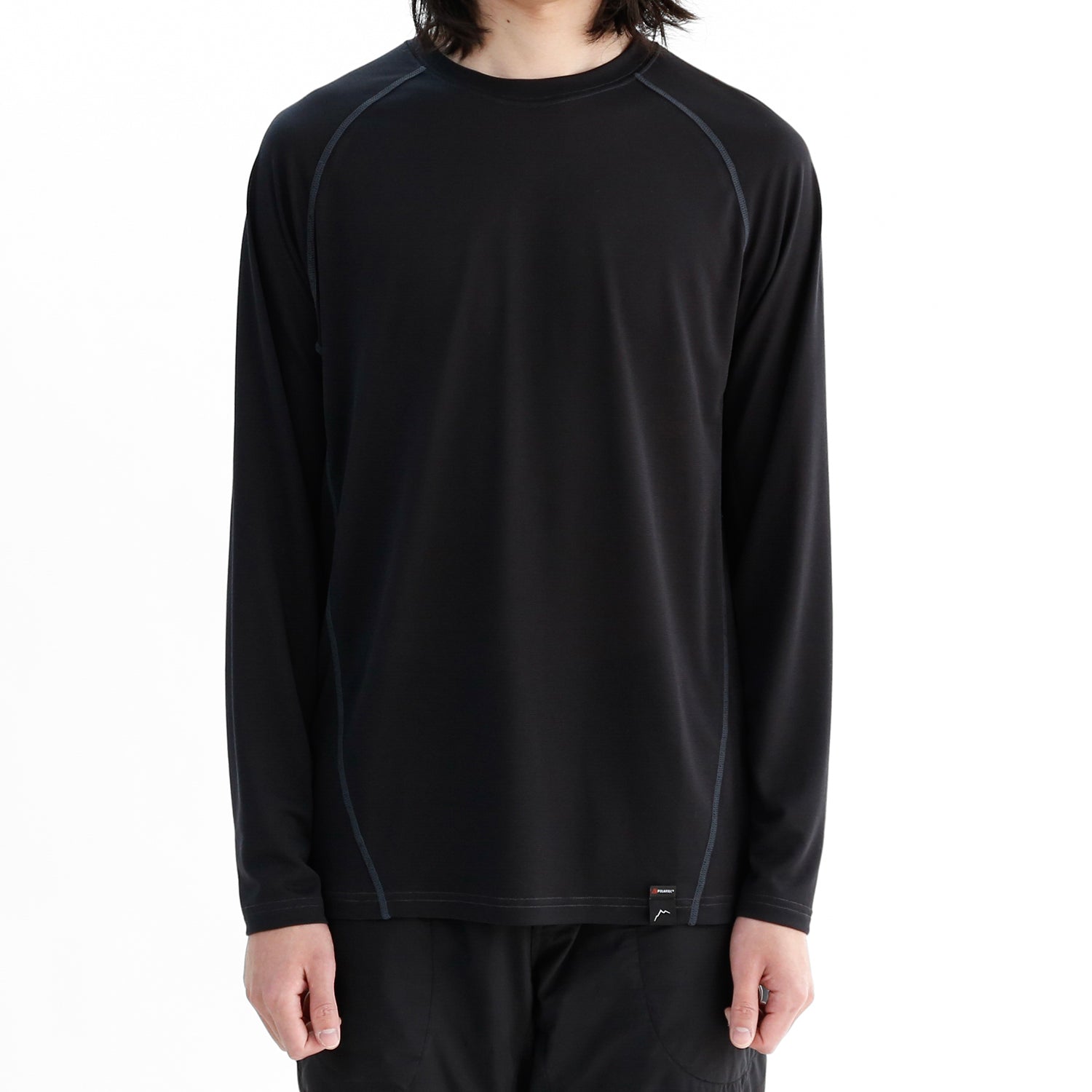 【CAYL】 delta long sleeve / black CAYL Delta Long Sleeve Tee – Polartec® Delta Trail | Out & Back