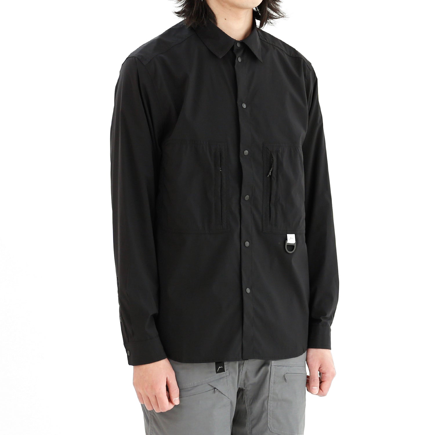 CAYL Stretch Nylon Hiker Shirt Black – Breathable, Water CAYL Stretch Nylon Hiker Shirt Black – Breathable, Water