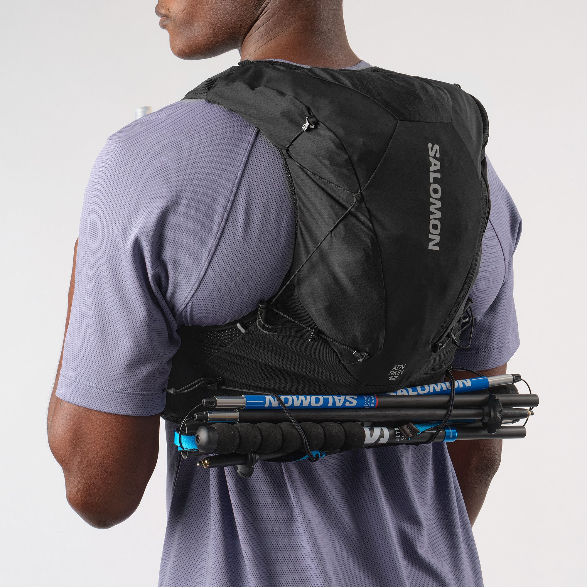 SALOMON ADV SKIN 12 SET ブラック M/M Salomon Adv Skin 12 Set (2025) | Hydration Running Gear Bags
