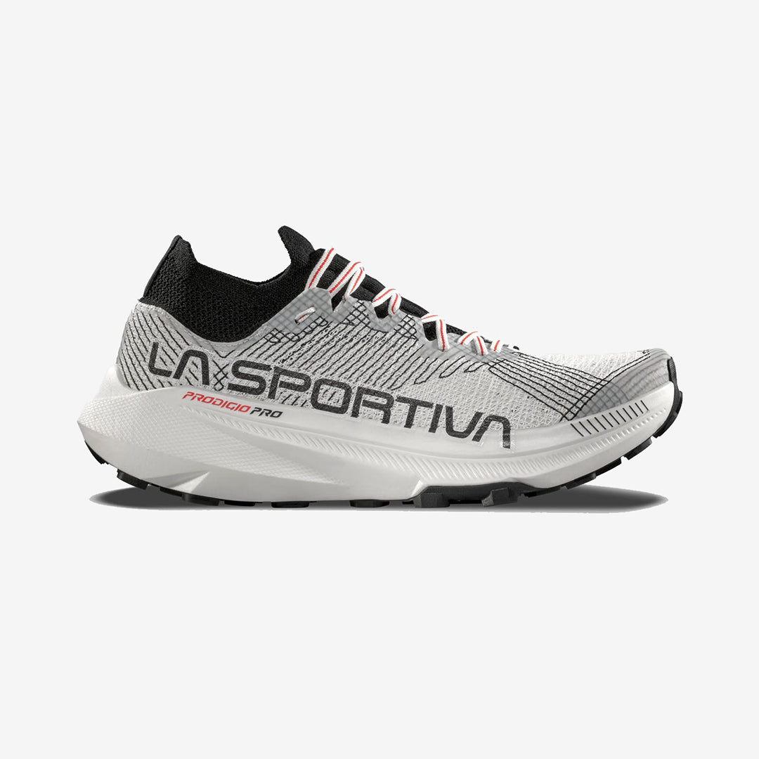 La Sportiva Prodigio Pro Trail Running Shoes – White/Black | Out & Back